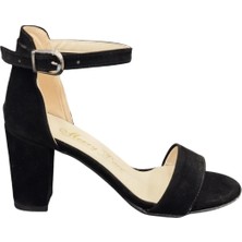 Merry Pace 542215Z Önü Açık Tek Bant 8 cm Kalın Topuklu Kadın Klasik Topuklu Ayakkabı