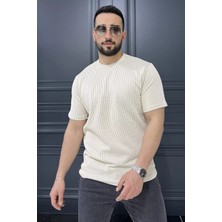 Mishar İtalia Bisiklet Yaka Çizgili Erkek Tişört P-00015833