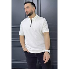 Mishar İtalia Erkek Polo Yaka Yarım Fermuarlı Tişört P-00015567