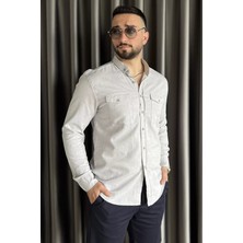 Mishar İtalia Çift Cepli Erkek Uzun Kol Gömlek P-00015574