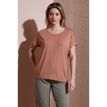 Fashion Friends Streç Regular Fit Yuvarlak Yaka Bluz Bayan Bluz 25Y0194K1