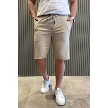 Mishar İtalia Erkek Bel Bağcıklı Kendinden Desenli Cepli Şort P-00015311