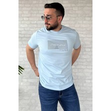 Mishar İtalia Erkek Bisiklet Yaka Baskılı Tişört P-00015318