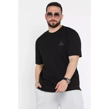 Erkek Bisiklet Yaka Baskılı Tişört P-00015320