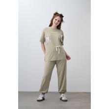 Loco Loco Kız Çocuk Fiyonk Detaylı Tshirt