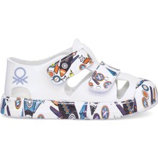 Benetton BN-1409 Bebe Erkek Çocuk Sandalet Beyaz