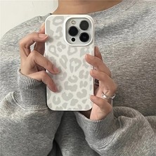 Phone Beşik Leopar Desenli Cep Telefonu Kılıfı, Büyük Delik Jel Kabuk, Apple iPhone