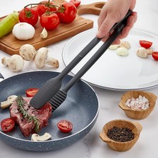 Izgara Maşası- Barbekü Maşası Yanmaz Yapışmaz Maşa