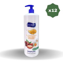 Hobby Şampuan Natural Argan Yağı ve Papatya 1000 ml - 12 Adet