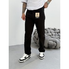 Erkek Basic Baggy Pantolon - Siyah