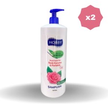Hobby Şampuan Natural Gül 1000 ml - 2 Adet