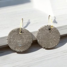Dcc Ceramics Rüzgar Gülü Seramik Küpe El Yapımı Pembe Beyaz Kahverengi