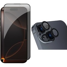 Vendas  Apple iPhone 14 Plus Uyumlu New 5d Privacy Hayalet Cam Ekran Koruyucu + Kamera Lens Koruyucu