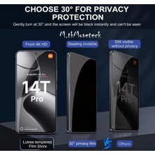 Xiaomi Mi 14 T Pro / Mi 14 T Hayalet Privacy Tam Kaplama Ekran Koruyucu Kırılmaz Cam