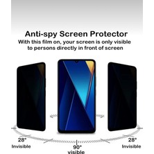 Samsung Galaxy A55 Hayalet Privacy Tam Kaplama Ekran Koruyucu Kırılmaz Cam