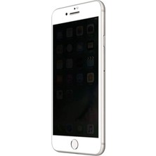 IPHONE 7 Plus/8 Plus Beyaz Hayalet Privacy Tam Kaplama Ekran Koruyucu Kırılmaz Cam