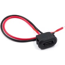 Rob Ada 2 Pin Type C USB Uzatma Kablosu-Syah