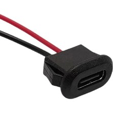 Rob Ada 2 Pin Type C USB Uzatma Kablosu-Syah
