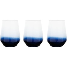 Mcreative Concept Lora 3'lü Meşrubat Bardağı Seti, Navy 425ML