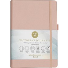 Mcreative Kapak Planlayıcı Noktalı Defter, 14X20 cm -Pembe