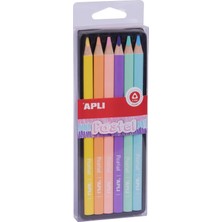 Kalem Apli Pastel 6 Renk Boya Kalem