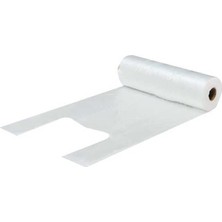 Pratik Tek Kullanımlık Tek Katmanlı Düşük Yoğunluklu Polietilen (Ldpe) Cırt Cırtlı Açık Rulo Poşet (Manav) Orta - 200 Adet 24 x 46  cm