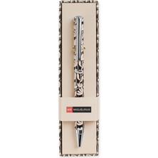 Kalem Mr Baskılı Metalik Tükenmez Kalem Bej