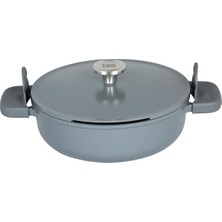 Phantom Kapaklı Yapışmaz Sote Tavası 28 cm Smoked Grey