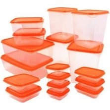 Mcreative Pruta Saklama Kabı Seti, Turuncu 17 Parça