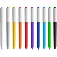 Jel Kalem 10 Adet Plastik Gövde Jel Yazım Konforu Mavi Mürekkep