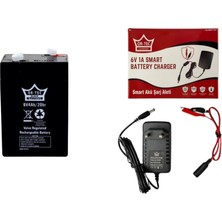 6V 4 Ah Akülü Oyuncak Araba Pili ve Şarj Aleti