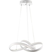 Reel Avize 3 Yollu Yay - Kıvrımlı LED Avize- Beyaz Kasa -3 Renk