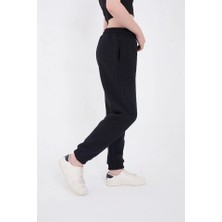 Modasize Lastikli Üç Iplik Baskılı Eşofman Pantolon - Lacivert