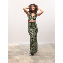 Modasize Bellatrix Cut Out Jakarlı Elbise 2677-8