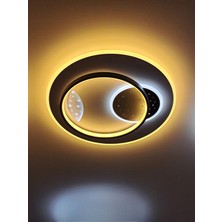 Mazel Üç Renk Kumandalı LED Plafonyer Avize