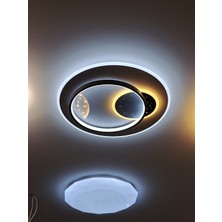 Mazel Üç Renk Kumandalı LED Plafonyer Avize