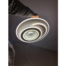 Mazel Üç Renk Kumandalı LED Plafonyer Avize