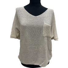 Merserize Cep Detaylı Bluz