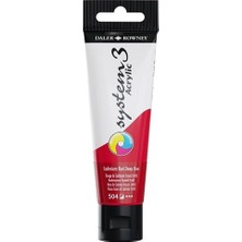 Daler Rowney System 3 Akrilik Boya 150 ml 503 Cadmium Red Hue