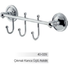 Bella Üçlü Çıkmalı Kanca Askılık (10 Yıl Paslanmaz Garantili)