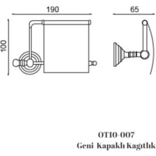 Ottoman Geniş Kapaklı Kağıtlık