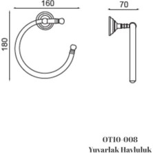 Ottoman Yuvarlak Havluluk