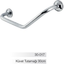 Bella Açılı Küvet Tutamağı Barı 30CM (10 Yıl Paslanmaz Garantili)