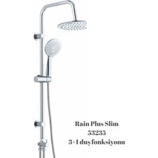 Rain Plus Slim Tepe Duş Seti (3+1 Fonksiyonlu Duş Seti)