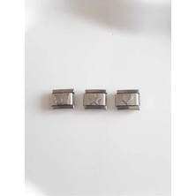 Çelik Kalp&yıldız&kelebek 3lü Italyan Charm
