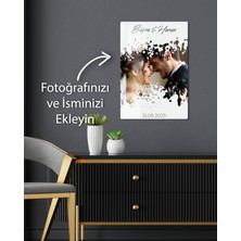 Kişiselleştirilebilir Metal Poster - Özel Tasarım Sevgili / Düğün / Aşk / Romantik Metal Tablo 15 x 20