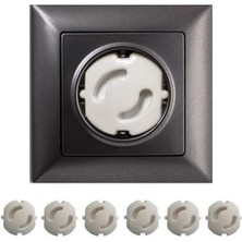 Bebek Çocuk Priz Koruma Kapağı (6 Adet) Çocuk Güvenliği, Priz Muhafazası, Priz Kapatıcı