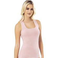 Uniquetrenders Kadın 3'lü Geniş Askılı Atlet Kare Yaka Pamuklu Atlet