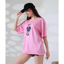 Ayıcıklı Oversize Tişört