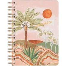 Gfc Life Store Color Marrakech Spiralli Defter Kareli Palmiye 17X24 cm
